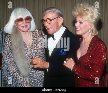 Peggy Lee George Burns Eva Gabor 1982 Photo de John Barrett/PHOTOlink Banque D'Images