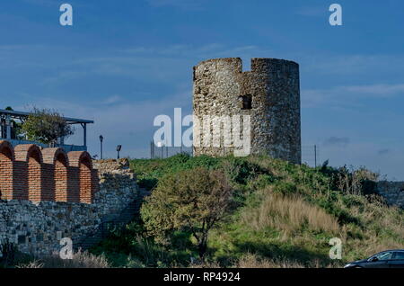 Entrée de la vieille ville de Nessebar, Bulgarie Banque D'Images