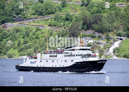 BOLSOY de Fjord1. Fjord1 comme c'est la plus grande compagnie de traversiers en Norvège et est répertorié à Merkur marché à la Bourse d'Oslo. Banque D'Images