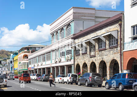 La région de Bay Street, Kingston, Saint Vincent et les Grenadines, Lesser Antilles, Caribbean Banque D'Images