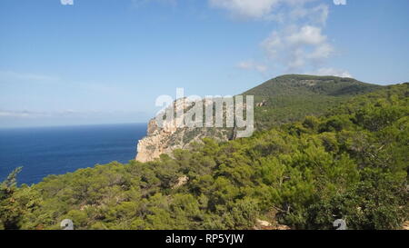 Vue sur la mer méditerranée Banque D'Images