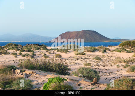 Dunes de Corralejo et de Lobos, Fuerteventura, îles Canaries, Espagne Banque D'Images