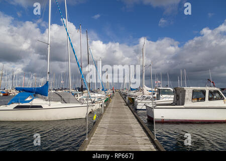 Port de plaisance de Kastrup à Copenhague, Danemark Banque D'Images