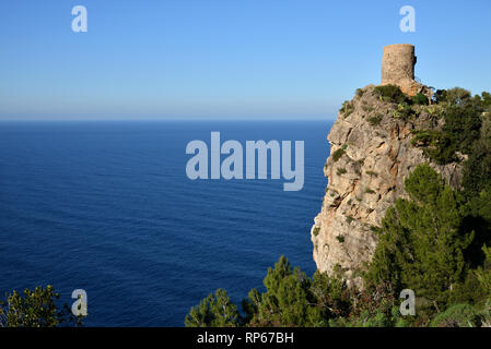 Torre del Verger, Banyalbufar, Majorque, Îles Baléares, Espagne Banque D'Images