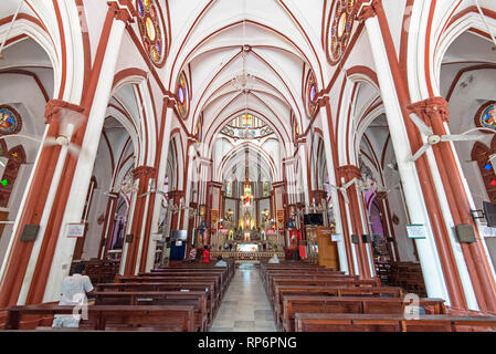 Pondichéry (Puducherry), ou une colonie de peuplement français en Inde jusqu'en 1954, est aujourd'hui un territoire de l'Union ville délimité par le sud-est du Tamil Nadu st Banque D'Images