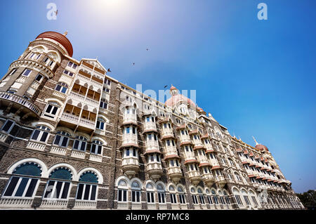 Taj Mahal hotel célèbre bâtiment de la partie touristique de Mumbai, Inde Banque D'Images