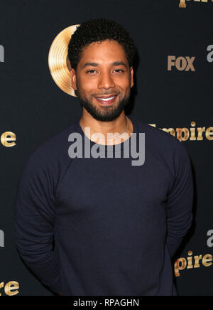 ***PHOTO*** Jussie Smollett arrêté pour conduite désordonnée de crime pour le dépôt d'un faux rapport de police. LOS ANGELES, CA - le 20 mars : Jussie Smollett, au printemps Première de Fox's 'Empire' au Pacific Theatres du Grove en Californie le 20 mars 2017. Credit : FS/MediaPunch Banque D'Images
