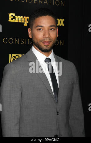 ***PHOTO*** Jussie Smollett arrêté pour conduite désordonnée de crime pour le dépôt d'un faux rapport de police. Jussie Smollett à Fox's 'Empire' ATAS Academy événement au théâtre à l'hôtel Ace le 12 mars 2015 à Los Angeles, Californie. Crédit : David Edwards/DailyCeleb/MediaPunch Banque D'Images