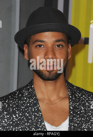 ***PHOTO*** Jussie Smollett arrêté pour conduite désordonnée de crime pour le dépôt d'un faux rapport de police. LOS ANGELES - le 30 août : Jussie Smollett au 2015 MTV Video Music Awards au théâtre le 30 août 2015 à Los Angeles, Californie.MediaPunch / SKPG Crédit : Banque D'Images