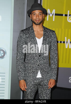 ***PHOTO*** Jussie Smollett arrêté pour conduite désordonnée de crime pour le dépôt d'un faux rapport de police. LOS ANGELES - le 30 août : Jussie Smollett au 2015 MTV Video Music Awards au théâtre le 30 août 2015 à Los Angeles, Californie.MediaPunch / SKPG Crédit : Banque D'Images