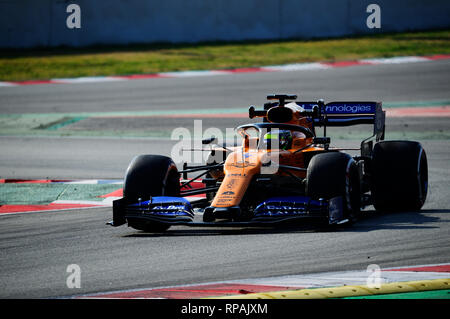 Circuit de Barcelona-Catalunya, Barcelone, Espagne. Feb 21, 2019. Les essais de Formule 1 Jour 4 ; Lando Norris de l'équipe Mclaren lors du test d'hiver sur le circuit de Catalunya : Action Crédit Plus Sport/Alamy Live News Banque D'Images