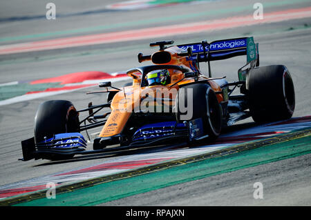 Circuit de Barcelona-Catalunya, Barcelone, Espagne. Feb 21, 2019. Les essais de Formule 1 Jour 4 ; Lando Norris de l'équipe Mclaren lors du test d'hiver sur le circuit de Catalunya : Action Crédit Plus Sport/Alamy Live News Banque D'Images