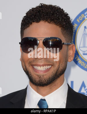 Pasadena, Californie, USA. Feb, 2016 5. 21 février 2019 - Chicago police dit acteur Jussie Smollett concocté l'histoire d'un crime de haine brutale parce qu'il est 'dinsatisfaite avec son salaire' sur la Fox drama 'Empire." lors d'un point de presse jeudi matin, surintendant de la police de Chicago Eddie Johnson a dit Smollett, qui a été arrêté jeudi après avoir tourné en lui-même, payé deux hommes 3 500 $ pour l'aider à organiser la fausse attaque après l'occurrence d'une lettre de menace, il a envoyé à l 'Empire' situé à Chicago n'a pas réussi à attirer l'attention. Le dépôt d'un faux rapport de police est conduite désordonnée, selon Illi Banque D'Images