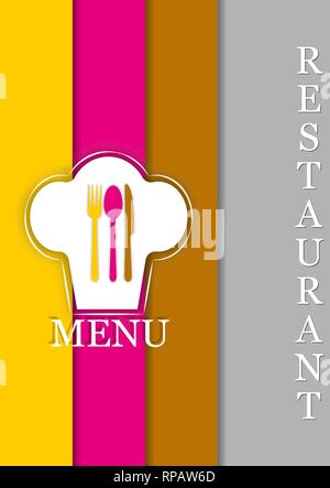 Logo pour la décoration du menu du restaurant gastroservice ou de la restauration Illustration de Vecteur