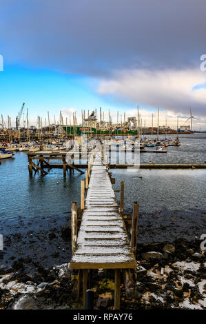 South Harbour et du Yacht Club, Blyth, Northumberland, Angleterre Banque D'Images