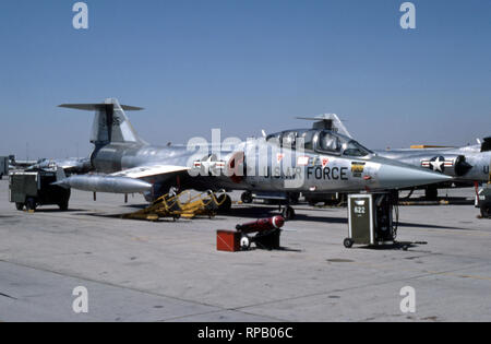 USAF United States Air Force Lockheed TF-104G Starfighter Starfighter - de l'Armée de l'air allemande avec nous-marquages Banque D'Images