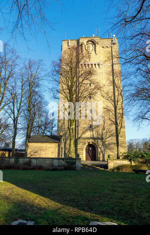 Ville de Lincoln, d'adduction d'eau Westgate Tower dans la ville de Lincoln, Lincolnshire, East Midlands, Angleterre, RU construit en 1911 Banque D'Images