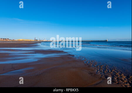 Blyth South Beach, Blyth, Northumberland, Angleterre Banque D'Images
