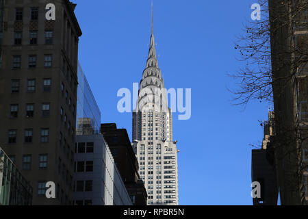 Usa. Ny City. Chrysler Building. L'Art Déco. Le centre de Manhattan. Architecture, Willian Van Alen (1883-1954). Banque D'Images