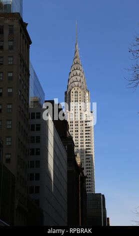 Usa. Ny City. Chrysler Building. L'Art Déco. Le centre de Manhattan. Architecture, Willian Van Alen (1883-1954). Banque D'Images