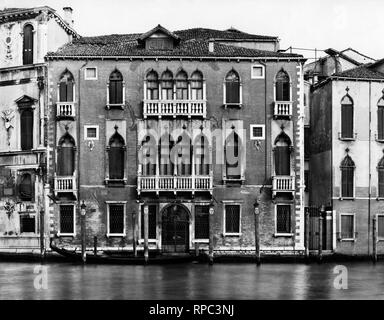 Palazzo Barbarigo nani mocenigo, Venise 1930 Banque D'Images