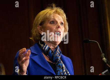 Le député conservateur, Anna Soubry, tient une conférence de presse avec Heidi Allen et Sarah Wollaston pour expliquer pourquoi ils ont rejoint le Groupe indépendant. Banque D'Images