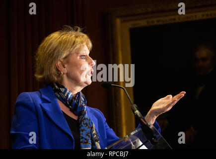 Le député conservateur, Anna Soubry, tient une conférence de presse avec Heidi Allen et Sarah Wollaston pour expliquer pourquoi ils ont rejoint le Groupe indépendant. Banque D'Images