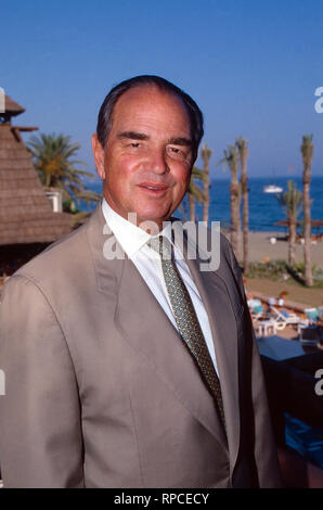 Rudolf Graf und Herr von Schönburg Glauchau à Marbella, Espagne 1995. Rudolf Comte de Schoenburg Glauchau à Marbella, Espagne 1995. Banque D'Images