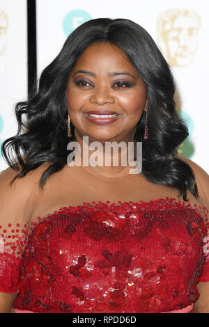 Actrice Octavia Spencer assiste à l'EE British Academy Film Awards au Royal Albert Hall de Londres.10 Février 2019 © Paul Treadway Banque D'Images