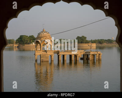 Gadsisar Lake, Jaisalmer, Rajasthan, India Banque D'Images