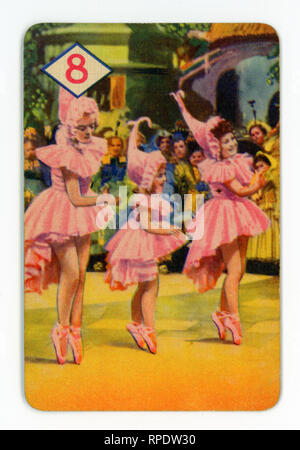 The Wizard Of Oz , jeu de cartes produites à Londres en 1940 par Castell Frères, Ltd. (Pepys marque) pour coïncider avec le lancement de la M.G.M. film dans le Royaume-Uni au cours de l'année Banque D'Images