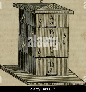 . L'instructeur de l'agriculteur américain, ou agriculteur pratique : comprendre, la culture des plantes, l'élevage des animaux domestiques, et l'économie de l'exploitation agricole ; de concert avec une variété d'information qui sera trouvé important de l'agriculteur. L'agriculture. 418 d'ÉLEVAGE ET D'ALIMENTATION DES ANIMAUX. que la destruction de ces petites créatures inoffensives et industrieux, pour que l'homme à obtenir le fruit de leur labeur et de l'industrie. En réfléchissant à ces circonstances, M. Harasti, au cours de sa culture des abeilles, conçu qu'il serait possible de former une ruche qui devrait avoir al Banque D'Images