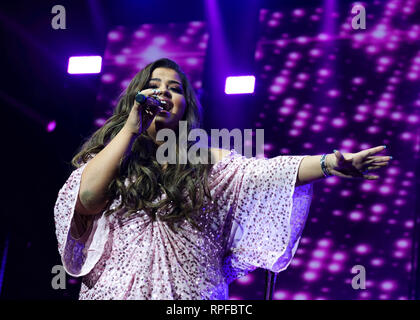 Bournemouth, Dorset, UK. 20 février 2019. X Factor UK Tour 2019 - 20 février 2019, Scarlett Lee sur scène, BIC, Bournmouth, Dorset, UK/Fletcher-Park Crédit : Dawn Alamy Live News Banque D'Images