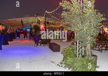 Miami Beach, Floride, USA. 21 Février, 2019. Atmosphère à la South Beach Wine & Food Festival le 21 février 2019 à Miami Beach, Floride. Personnes : Atmosphère tempêtes Crédit : Media Group/Alamy Live News Banque D'Images