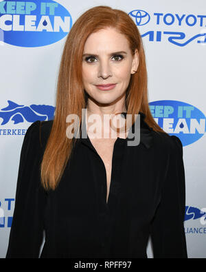West Hollywood, Californie, USA. 21 Février, 2019. SARAH RAFFERTY assiste à la 5e édition de la garder propre Live Comedy pour Waterkeeper Alliance ay Largo à la Couronne dans la région de West Hollywood, Californie. Feb 21, 2019. Credit : Billy/Bennight ZUMA Wire/Alamy Live News Banque D'Images