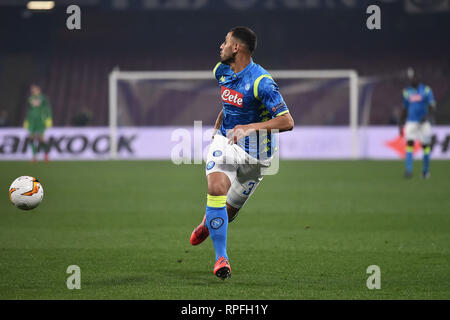 Foto Cafaro/LaPresse 21 febbraio 2019 Napoli, Italia sport calcio SSC Napoli vs FC Zurich - UEFA Europa League saison 2018/19, Sedicesimi di finale, ritorno - stadio San Paolo. Nella foto : Faouzi Ghoulam (SSC Napoli). Cafaro Photo/LaPresse 21 février 2019 Naples, Italie Sports Football SSC Napoli vs FC Zurich - UEFA Europa League saison 2018/19, ronde de 32, deuxième partie - stade San Paolo. Dans le pic : Faouzi Ghoulam (SSC Naples) en action. Banque D'Images