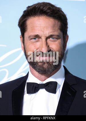 L'acteur Gerard Butler arrive au 2019 Hollywood pour la science gala tenu à un domaine privé le 21 février 2019 à Beverly Hills, Los Angeles, Californie, États-Unis. (Photo par Xavier Collin/Image Press Office) Banque D'Images