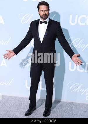 L'acteur Gerard Butler arrive au 2019 Hollywood pour la science gala tenu à un domaine privé le 21 février 2019 à Beverly Hills, Los Angeles, Californie, États-Unis. (Photo par Xavier Collin/Image Press Office) Banque D'Images