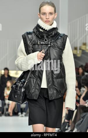 Milan, Italie. 22 févr. 2019. Milan, Italie. Feb 22, 2019. 2020. Tod's Fashion Show de la photo : Crédit photo : modèle indépendant Agence/Alamy Live News Crédit : Agence Photo indépendant Srl/Alamy Live News Banque D'Images
