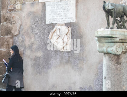 Foto Carlo Lannutti/LaPresse 22-02-2019 Roma, Italia Politica La sindaca di Roma capitale Virginia Raggi à Campidoglio Nella foto : La sindaca Virginia Raggi Banque D'Images