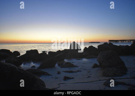 Crystal River Florida Sunset Banque D'Images