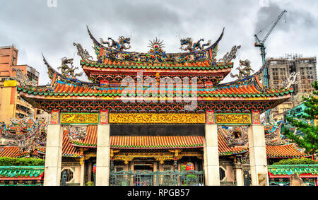 Temple de Longshan à Taipei, Taiwan Banque D'Images