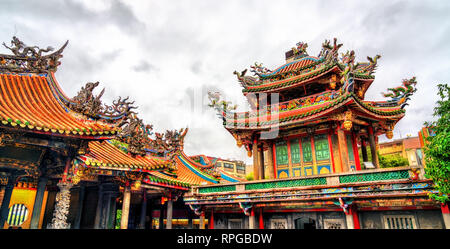 Temple de Longshan à Taipei, Taiwan Banque D'Images