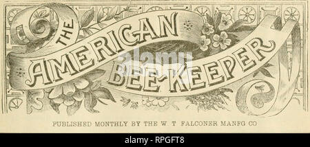 . L'American bee keeper. La culture de l'abeille ; le miel. VOL. VI. Juin, 1896. N° 6. Confiner les abeilles. Par (A. 11. J'EIH. Il y a beaucoup dit sur les abeilles, limitant la durée de leur détention sera un vol sans nettoyage, etc. au cours de l'hiver j'avais un peu d'expérience dans l'inattter sans effort de ray partie. Dans la préparation de mes abeilles pour l'hiver à l'automne de 1895, j'ai doublé ray noyaux, par quelle méthode certains de théra se forment pour sraall colonies ou essaims. Dans la formation de noyaux mon 1 Appliquer une fine partition dans une trame régulière 8 corps de ruche, qui me donne deux noyaux pour chaque ruche, l'entr Banque D'Images