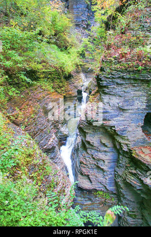 Taughannock Falls State Park, Ulysse, New York Banque D'Images