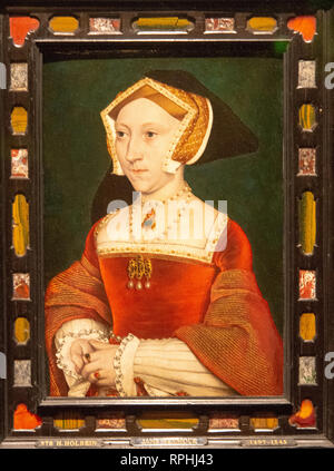 Portrait de Jane Seymour, peinture de Hans Holbein ll Banque D'Images