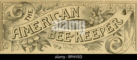 . L'American bee keeper. La culture de l'abeille ; le miel. Publié chaque mois par le W T .FALCONER MANFG CO VOL. II. fPRIL, 1892. N° 4. Style ancien ou nouveau style dans les ruches. Par E E. précipitée. Garder des abeilles dans le vieux fort de l'urticaire ? Pas de doa't vous. Ne coupez pas vos graines avec une faucille ; obtenir une ficelle-liant. N'essayez pas de tuer du gibier à l'arc et flèche. N'ont pas le repas familial à la maison au sol entre deux pierres plates. Maintenant les boutons ont commencé sur le monde, ne pas basculer vers le haut vos vêtements avec les crochets et les axes et les chaînes. Toutes ces choses peuvent être faites, ont été fait par les saints, mais il y a une meilleure manière maintenant. Et il y a une meilleure façon de Banque D'Images