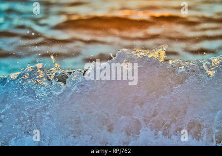 Close-up de vague d'eau vive Banque D'Images