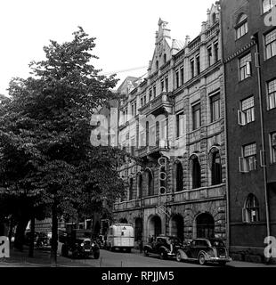 La Maison de la Radio de la Radiotélévision finlandaise à Helsinki, Street View, 1930. Banque D'Images