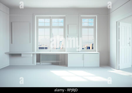 3D render of belle, rendre l'intérieur vide Banque D'Images